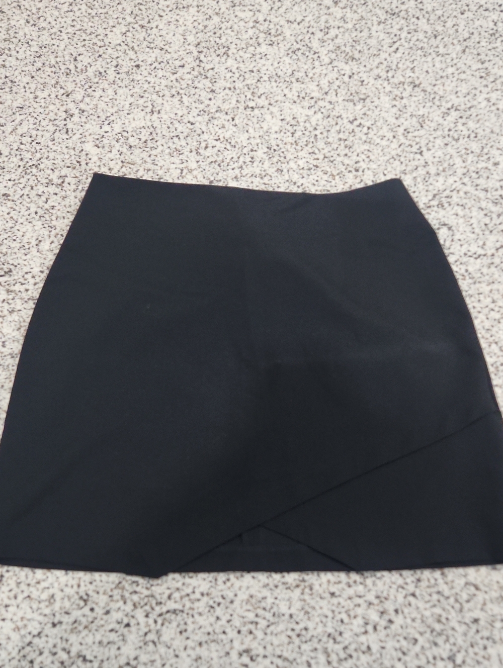 BCBGMaxAzria Black Mini Wrap-Front Skirt